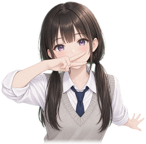 藏在手后